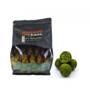 MASSIVE BAITS GREEN MULBERRY BOILIES