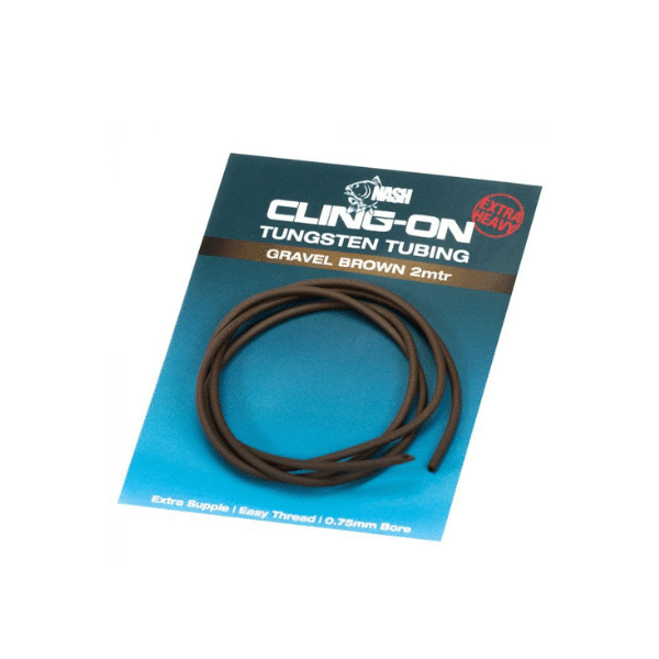 NASH CLING ON TUNGSTEN TUBING 0.75MM 2M GRAVEL BROWN NASH-CLING-ON-TUNGSTEN-TUBING-GRAVEL-BROWN