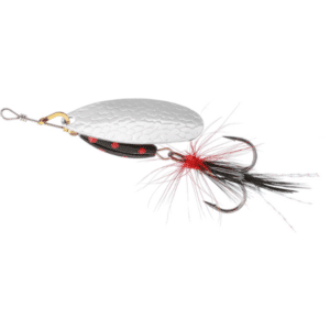 Mikado Cucharilla M-Grub Spinning Lures silver black tiger