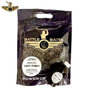 BATTLE BAITS SPOD MIX HOT FISH 3kg