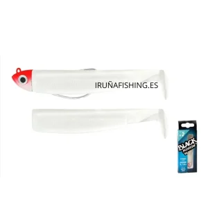 FIIISH BLACK MINNOW SHORE COMBO+BODY 90MM/5G WHITE/RED