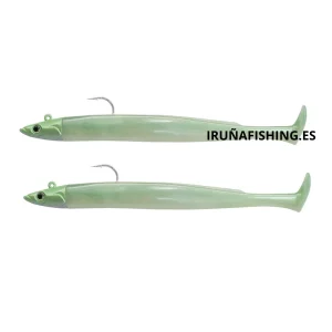 FIIISH CRAZY PADDLE TAIL 120 DOUBLE COMBO OFF SHORE 15G PEARL GREEN