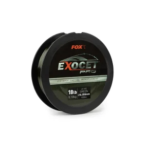 FOX EXOCET PRO MONOFILAMENT LO-VIS GREEN 0.350MM 18LB 8.18KG 1000M