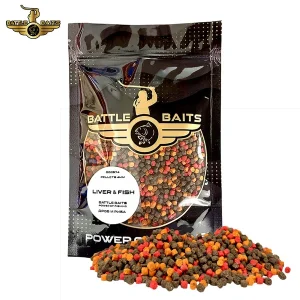 BATTLE BAITS PELLETS LIVER & FISH 4MM