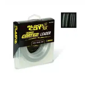 BLACK CAT RUBBER COATED LEADER 70KG 20M