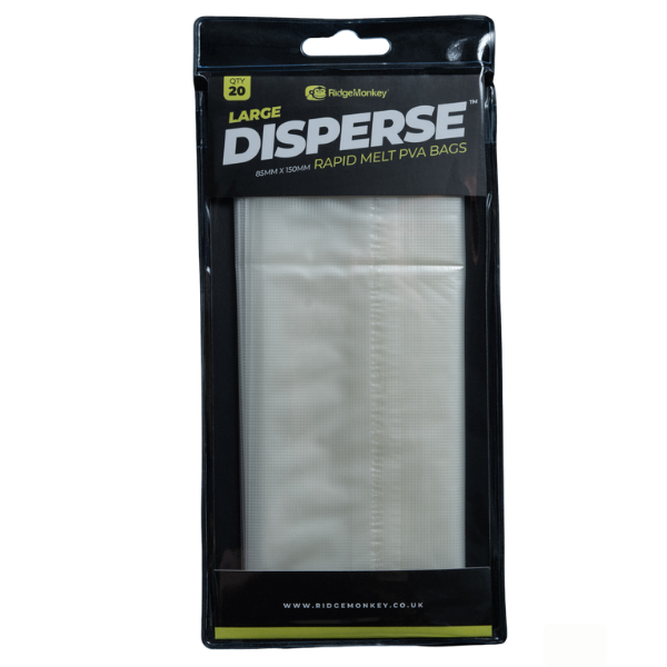 RIDGEMONKEY DISPERSE PVA BAGS LARGE 85MM x 150MM RIDGEMONKEY-DISPERSE-PVA-BAGS-LARGE
