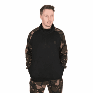 FOX-LW-14 ZIP-PULLOVER-BLACKCAMO