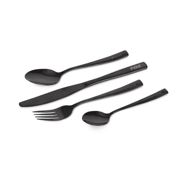 FOX COOKWARE BLACK STAINLESS CUTLERY SET FOX-COOKWARE-BLACK-STAINLESS-CUTLERY-SET