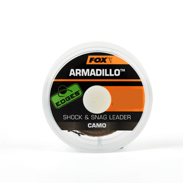 FOX EDGES ARMADILLO SHOCK & SNACK LEADER 40LB 20M 18.1KG CAMO FOX-EDGES-ARMADILLO-SHOCK&SNACK-LEADER-CAMO