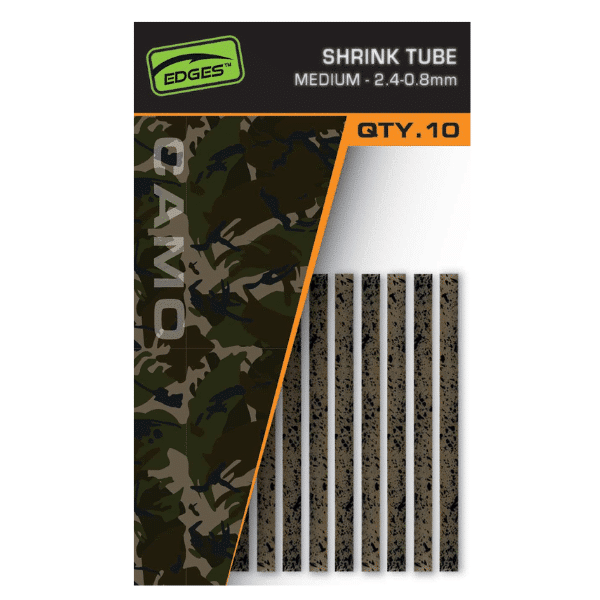 FOX EDGES SHRINK TUBE MEDIUM 2.4-8MM X10 CAMO FOX-EDGES-CAMO-SHRINK-TUBE-MEDIUM-2.4-8MM-X10-CAMO