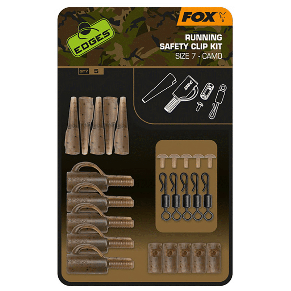 FOX EDGES KIT RUNNING SAFETY CLIP SIZE 7 CAMO FOX-EDGES-KIT-RUNNING-SAFETY-CLIP-SIZE7-CAMO