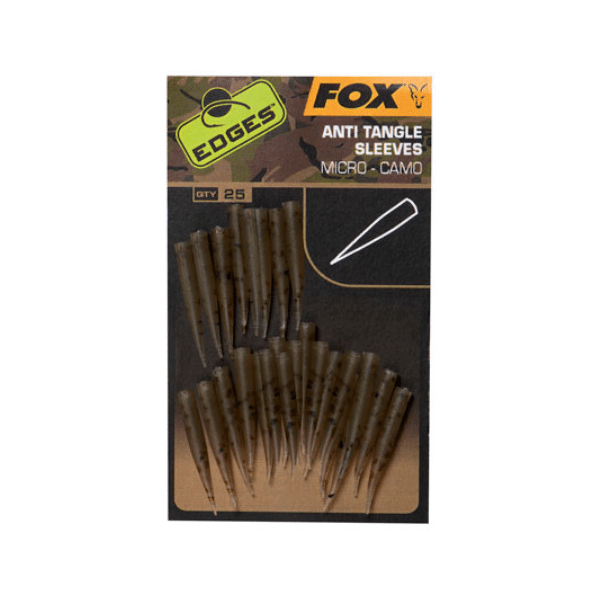 FOX EDGES CAMO MICRO ANTI TANGLE SLEEVES x25PCS FOX-EDGES™-CAMO-MICRO-ANTI-TANGLE-SLEEVES-x25PCS