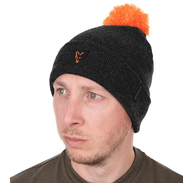 FOX GORRO COLLECTION BOBBLE HAT BLACK/ORANGE FOX GORRO COLLECTION BOBBLE HAT BLACK/ORANGE - Imagen 2