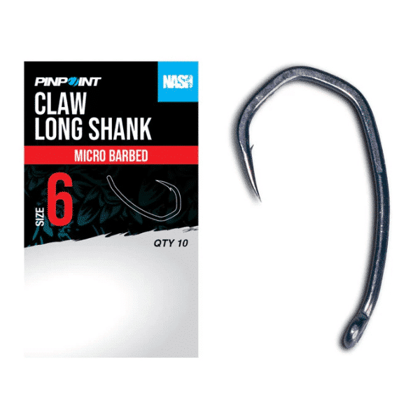 NASH ANZUELOS CLAW LONG SHANK Nº8 MICRO BARBED NASH-ANZUELOS-CLAW-LONG-SHANK-MICRO-BARBED