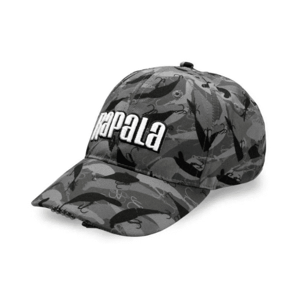 RAPALA GORRA CAMO SEÑUELO CON 5 LEDS RAPALA-GORRA-CAMO-SEÑUELO-5LEDS