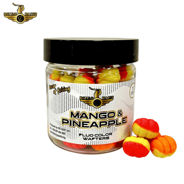 Inicio BATTLE BAITS FLUO COLOR WAFTERS MANGO & PINEAPPLE 15MM