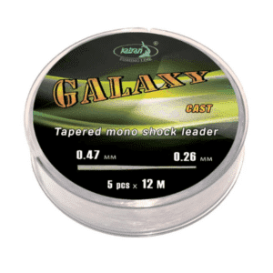 KATRAN TAPER MONO SHOCK LEADER GALAXY CAST 0.26-0.47MM 12M