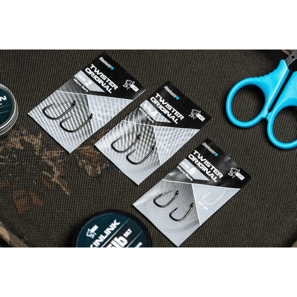 NASH ANZUELOS STEELPOINT ORIGINAL TWISTER Nº6 MICRO BARB NASH-Steelpoint-Original-Hooks-TWISTER
