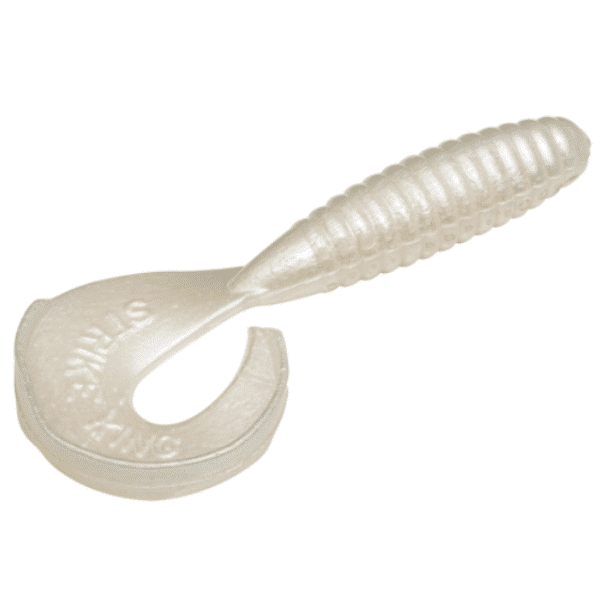 STRIKE KING RAGE TAIL GRUB 4" PEARL STRIKE-KING-RAGE-TAIL-GRUB