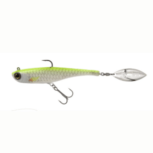 Biwaa Divinator Jr 140 22g vinilo montado con pala willow para depredadores en Navarra