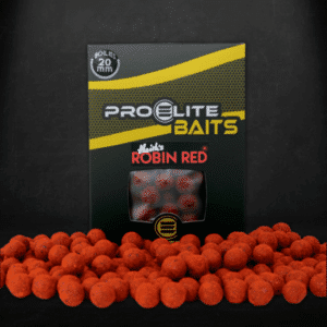 Pro Elite Baits Gold Boilies Robin Red 20mm 1kg para carpfishing en Navarra