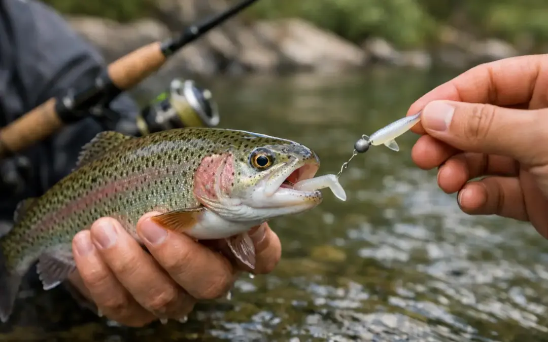 Pesca trucha con vinilo pequeño: cómo sacarle más
