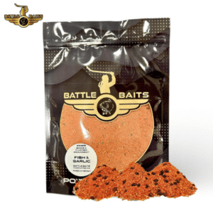 Battle Baits Groundbait Smoke X Fish Garlic Fluo Red 800g engodo fluorescente para feeder y carpfishing en Navarra