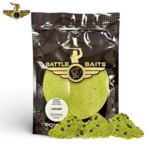 Battle Baits Groundbait Smoke X Hemp Fluo Led 800g engodo fluorescente verde para feeder y carpfishing en Navarra