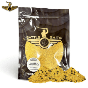 Battle Baits Groundbait Smoke X Mango Piña Fluo Yellow 800g engodo fluorescente para feeder y carpfishing en Navarra