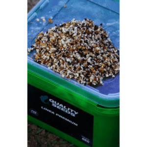 Quality Seeds Mix Boom Cubo 6kg mezcla de semillas y pellets para carpfishing en Navarra