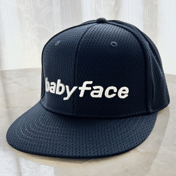 BabyFace Flat Cap Navy Logo