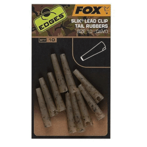 Fox Slik Lead Clip Tail Rubbers Size 10 Camo