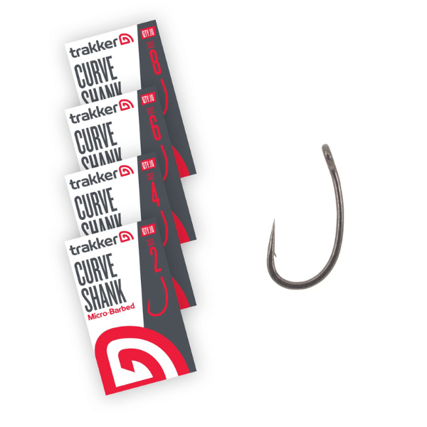 Trakker Curve Shank Hooks Size 8 Micro Barbed