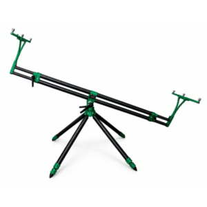 From a mechanical point of view this rod pod copies the Evolution Pod and has all the features that makes it one of the best Rod Pods on the market. The new feature of the Revolution is the finish. Now it is possible to have the anodised joints in electric blue and red, as well as carbon models, long awaited by our customers. The Nick Revolution pod has the best features of both our first two pods: the mighty Nick 95' and Tech-Nick. We managed to create a very stable and reliable pod and even cut down the weight to just 7,5kg. The material used is the top quality anodised Aluminium, and this will make the pod stand the test of time in any weather condition. Key features Tilt anf 360º rotation movement, features the Meccanica Vadese implosion system for compact storage 3 or 4 leg configuration Fully adjusable main body to house any kind of fishing rod 3 section legs Removable buzzer support for easy and quick storage and set up by allen key. This also allows for perfect alignment Independent buzzer bars Available in 3 or 4 rod versions Weight 7,5kg Comes with carry bag