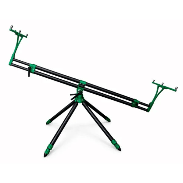 From a mechanical point of view this rod pod copies the Evolution Pod and has all the features that makes it one of the best Rod Pods on the market. The new feature of the Revolution is the finish. Now it is possible to have the anodised joints in electric blue and red, as well as carbon models, long awaited by our customers. The Nick Revolution pod has the best features of both our first two pods: the mighty Nick 95' and Tech-Nick. We managed to create a very stable and reliable pod and even cut down the weight to just 7,5kg. The material used is the top quality anodised Aluminium, and this will make the pod stand the test of time in any weather condition. Key features Tilt anf 360º rotation movement, features the Meccanica Vadese implosion system for compact storage 3 or 4 leg configuration Fully adjusable main body to house any kind of fishing rod 3 section legs Removable buzzer support for easy and quick storage and set up by allen key. This also allows for perfect alignment Independent buzzer bars Available in 3 or 4 rod versions Weight 7,5kg Comes with carry bag