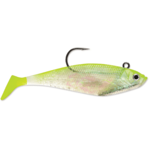 Storm vinilo Wildeye Swim Bait Shad Shiner Chartreuse Silver